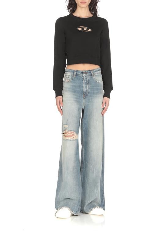 Diesel DIESEL Women Sweater A09931 0GRAC9XX Black Size S / US 4 / IT 40 - 3 Thumbnail