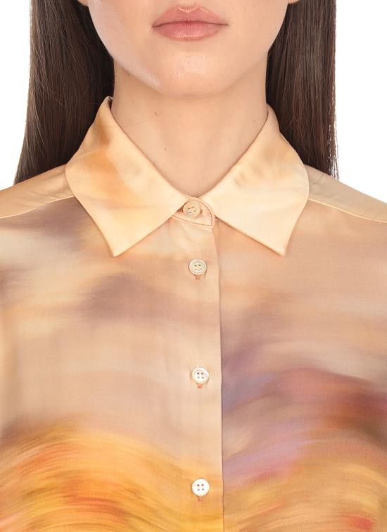 Pinko PINKO Women Shirts 104864 A2G0CN4 Orange Size XS / US 0-2 / IT 36-38 - 4 Thumbnail