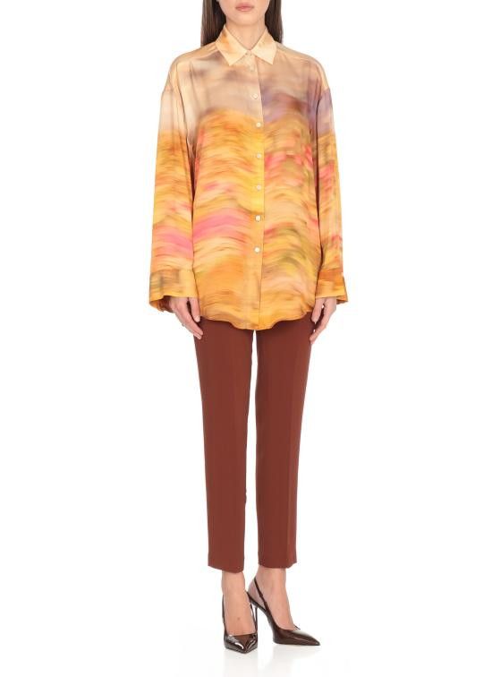 Pinko PINKO Women Shirts 104864 A2G0CN4 Orange Size XS / US 0-2 / IT 36-38 - 2 Thumbnail