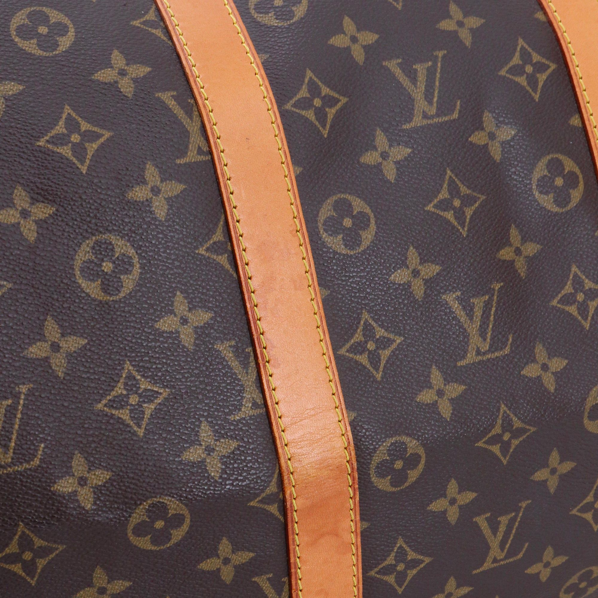Louis Vuitton LOUIS VUITTON - Louis Vuitton Keepall 55 travel bag in monogram canvas Size ONE SIZE - 6 Thumbnail