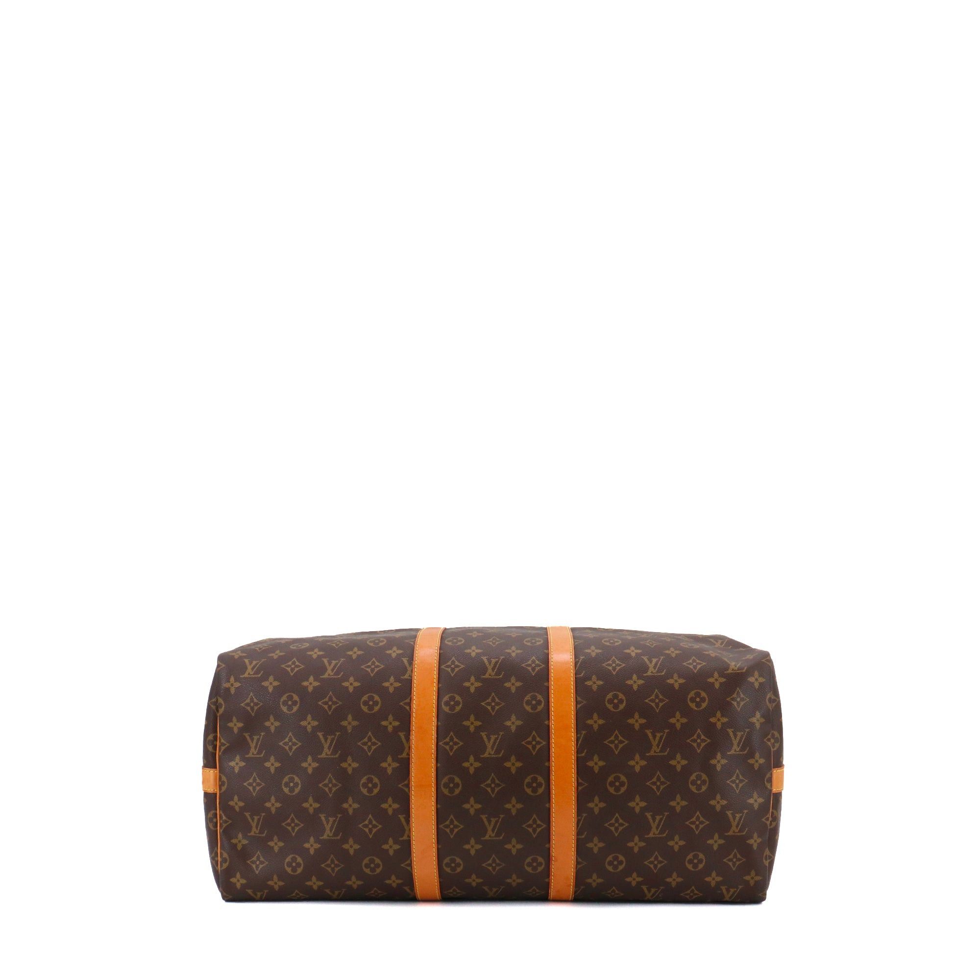 Louis Vuitton LOUIS VUITTON - Louis Vuitton Keepall 55 travel bag in monogram canvas Size ONE SIZE - 4 Thumbnail