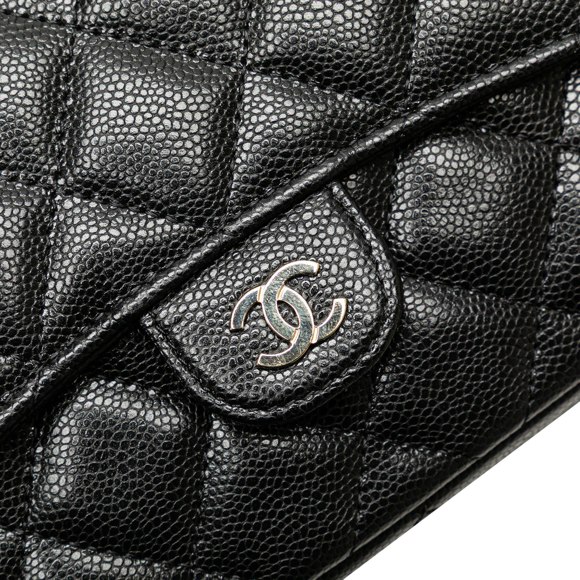 Chanel Chanel Caviar Quilted Phone Holder Wallet on Chain Black Size ONE SIZE - 8 Thumbnail