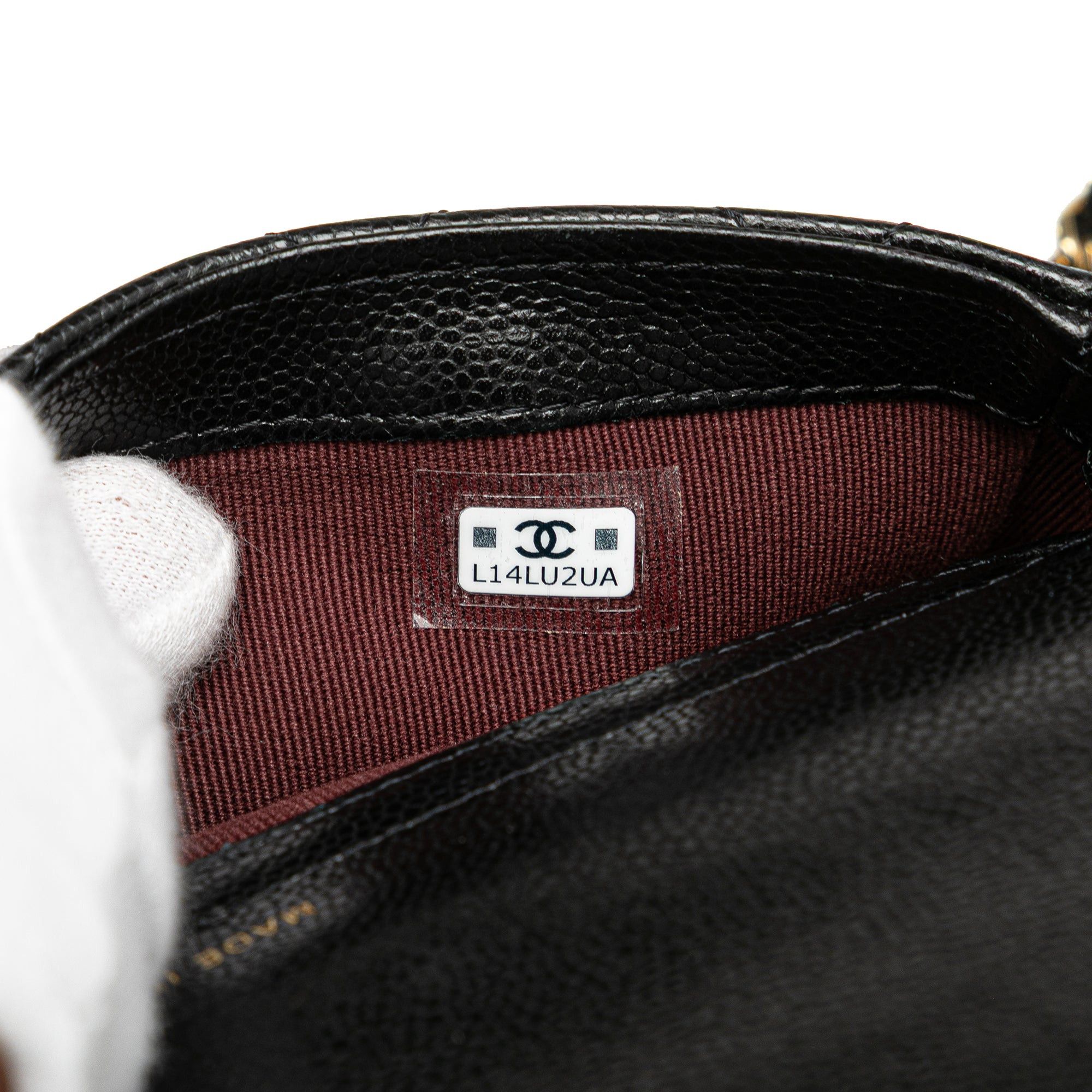 Chanel Chanel Caviar Quilted Phone Holder Wallet on Chain Black Size ONE SIZE - 7 Thumbnail