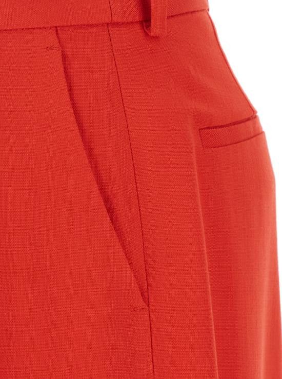 MSGM MSGM Women Straight Pants 3841MDP1625710618 Red Size 27" / US 4 / IT 40 - 3 Thumbnail