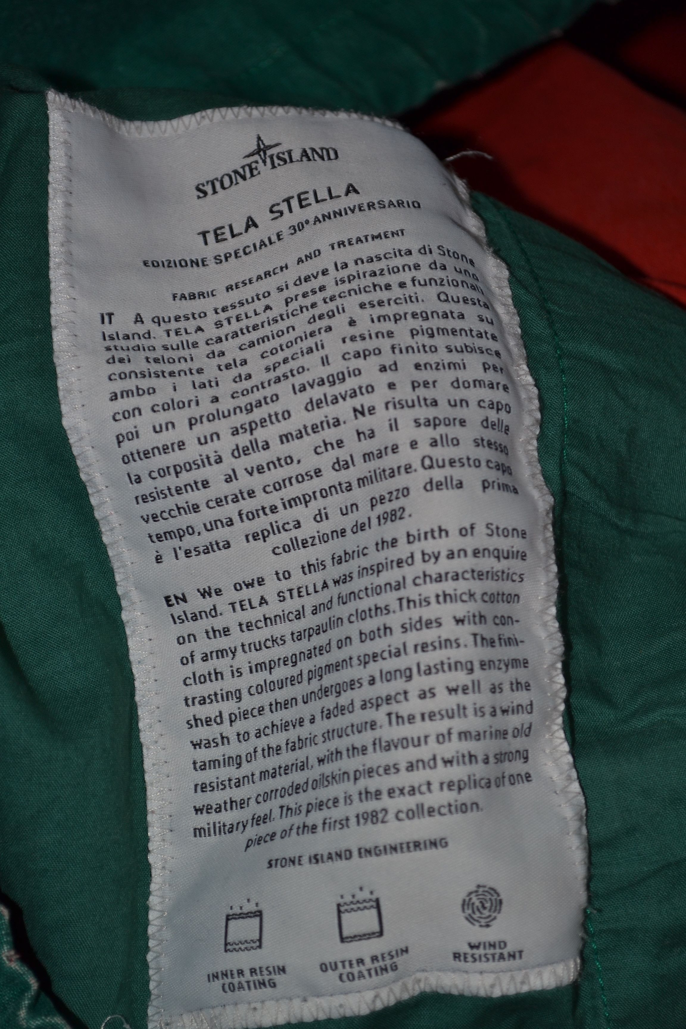 Stone Island Stone Island Anniversary 30th Tela Stella Stone Island Stone Island Anniversary 30th Tela Stella