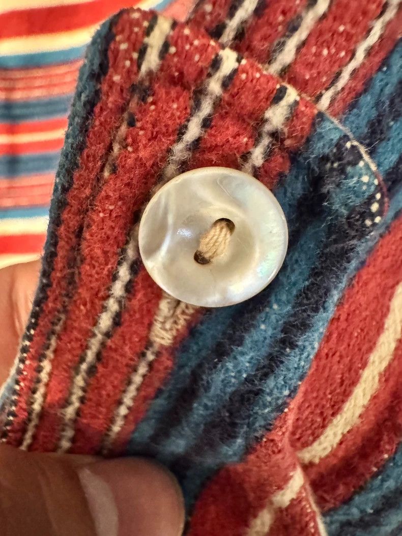 Freewheelers Vintage Wool Western Shirt with Rainbow Stripes Size US M / EU 48-50 / 2 - 5 Thumbnail