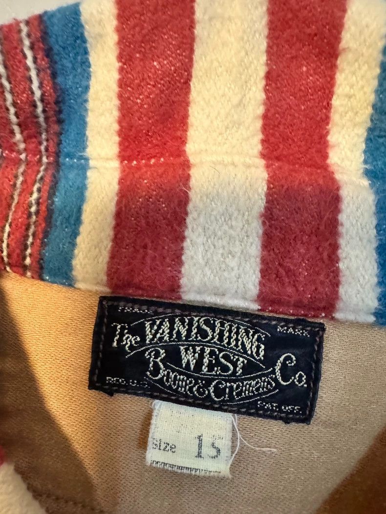 Freewheelers Vintage Wool Western Shirt with Rainbow Stripes Size US M / EU 48-50 / 2 - 3 Thumbnail