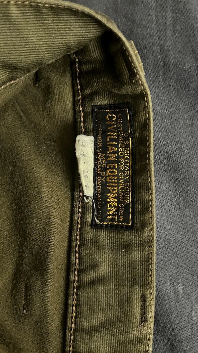 Freewheelers Military Green Jungle Deck Pants Size US 34 / EU 50 - 6 Thumbnail
