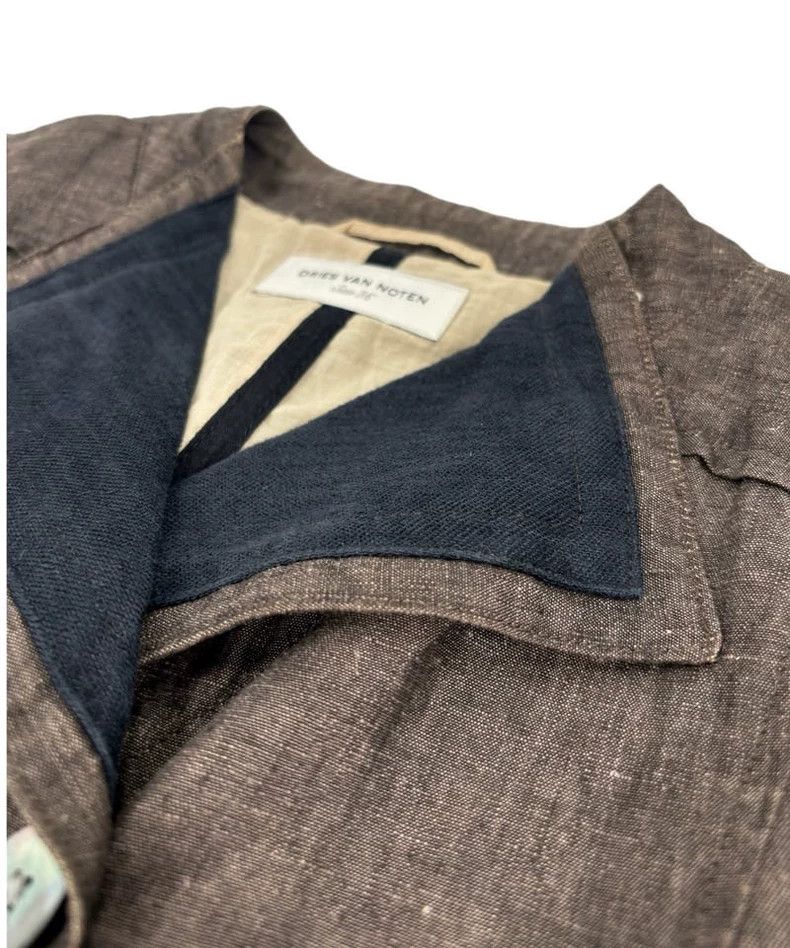 Dries Van Noten Dries Van Noten 2000s Linen Jacket Size US M / EU 48-50 / 2 - 8 Thumbnail