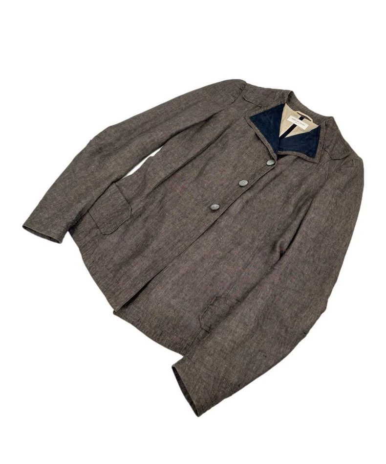 Dries Van Noten Dries Van Noten 2000s Linen Jacket Size US M / EU 48-50 / 2 - 2 Thumbnail