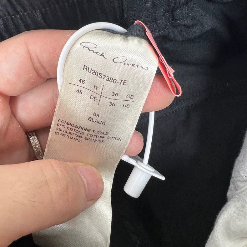 Rick Owens Black Drawstring Trousers by Rick Owens Size US 34 / EU 50 - 4 Thumbnail