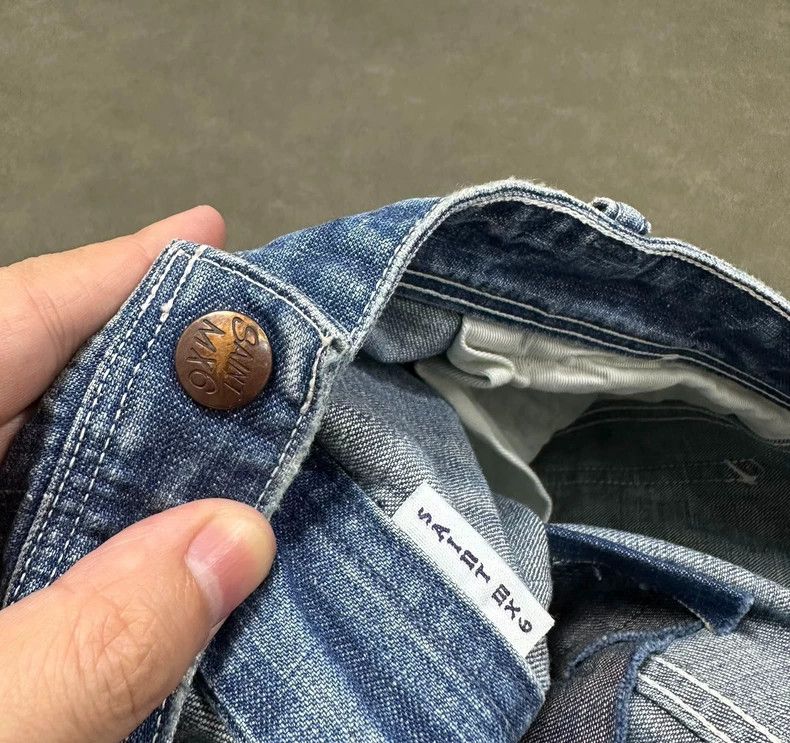 Saint Michael Saint Michael Denim Pants with Distressed Details Size US 32 / EU 48 - 5 Thumbnail