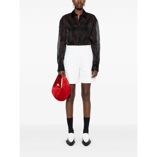 Jil Sander JIL SANDER Women Shorts & Burmudas J60001 J02KA0323 100 WHITE Size 26" / US 2 / IT 38 - 5 Thumbnail