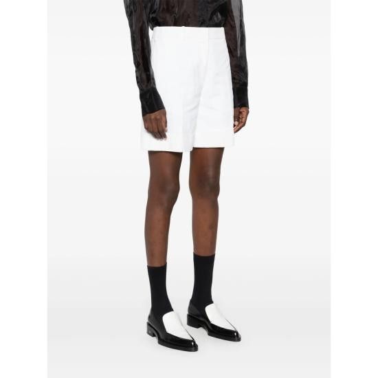 Jil Sander JIL SANDER Women Shorts & Burmudas J60001 J02KA0323 100 WHITE Size 26" / US 2 / IT 38 - 4 Thumbnail
