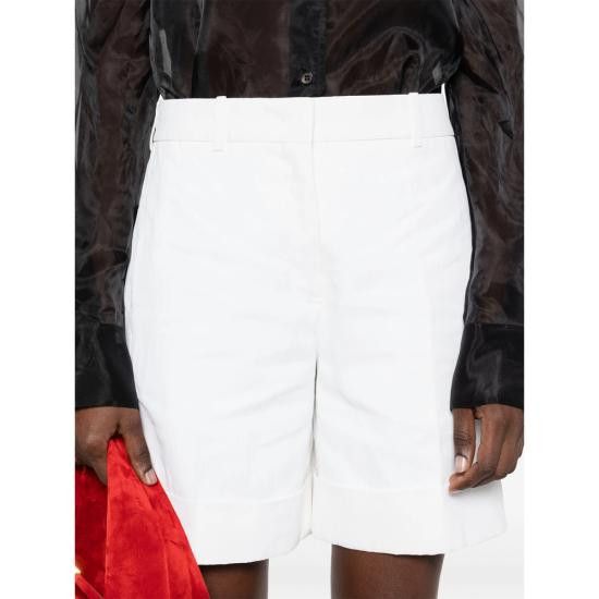 Jil Sander JIL SANDER Women Shorts & Burmudas J60001 J02KA0323 100 WHITE Size 26" / US 2 / IT 38 - 2 Thumbnail