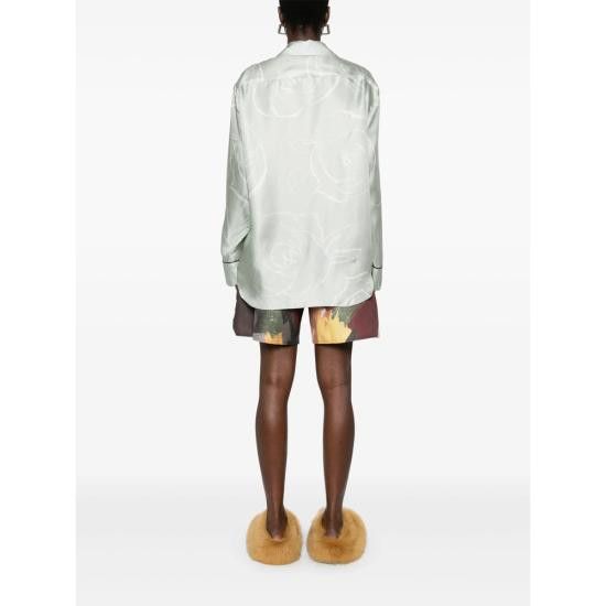 Marni MARNI Women Shirts UTSG31 CAMA0478I1 AUV19 GREEN Size M / US 6-8 / IT 42-44 - 4 Thumbnail