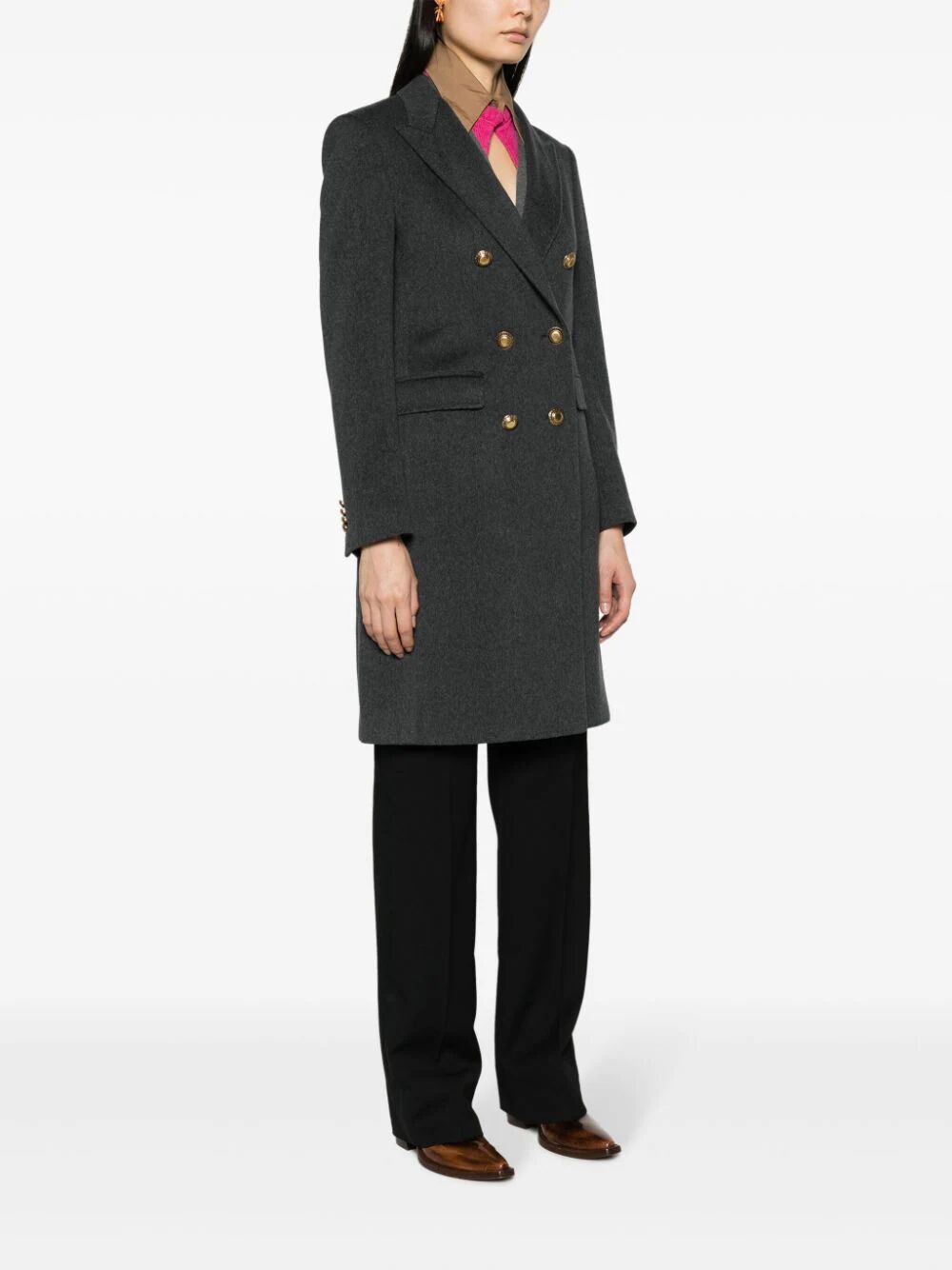 Tagliatore PARIGI DOUBLE BREASTED COAT Size L / US 10 / IT 46 - 3 Thumbnail