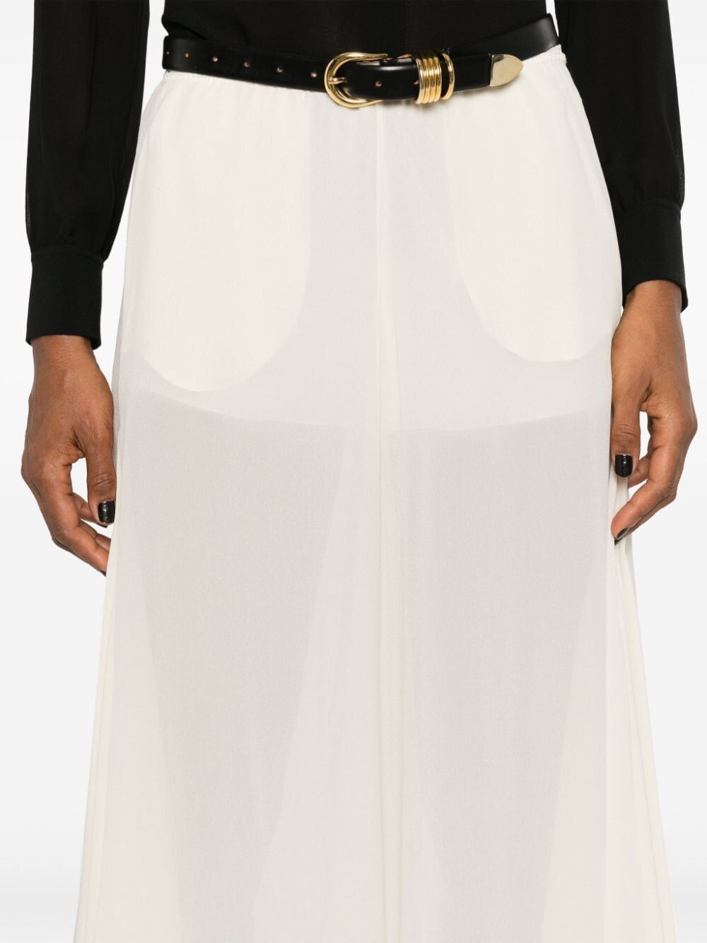 Chloe SILK GEORGETTE LONG SKIRT Size 30" / US 8 / IT 44 - 3 Thumbnail