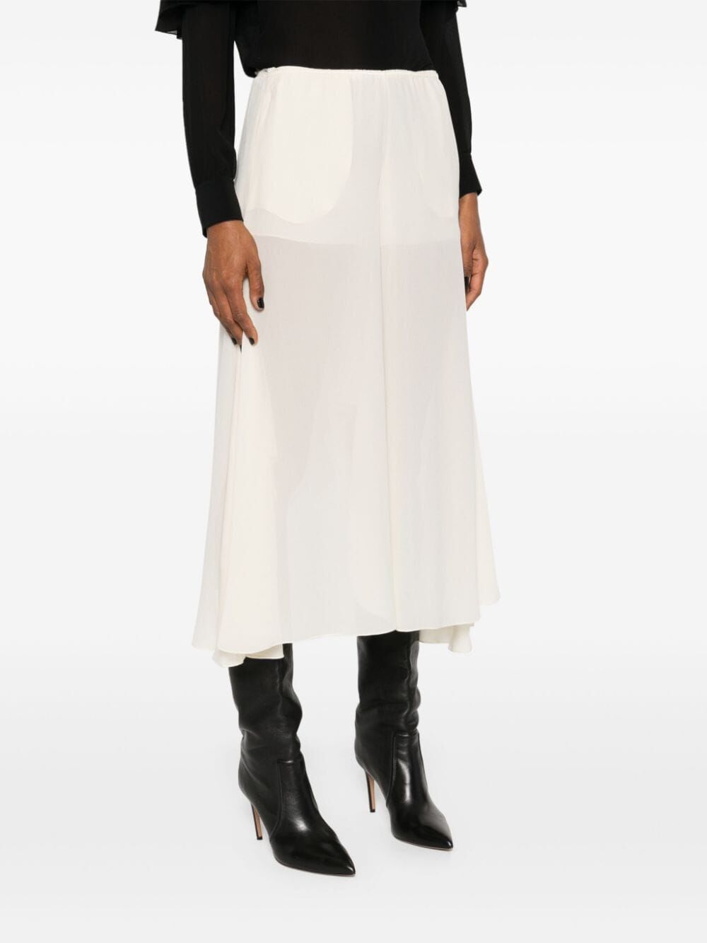 Chloe SILK GEORGETTE LONG SKIRT Size 30" / US 8 / IT 44 - 5 Thumbnail