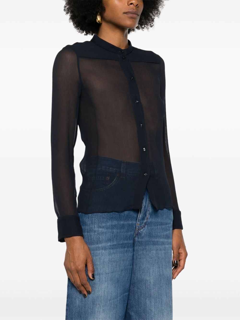 Chloe SILK CREPON SHIRT Size M / US 6-8 / IT 42-44 - 4 Thumbnail