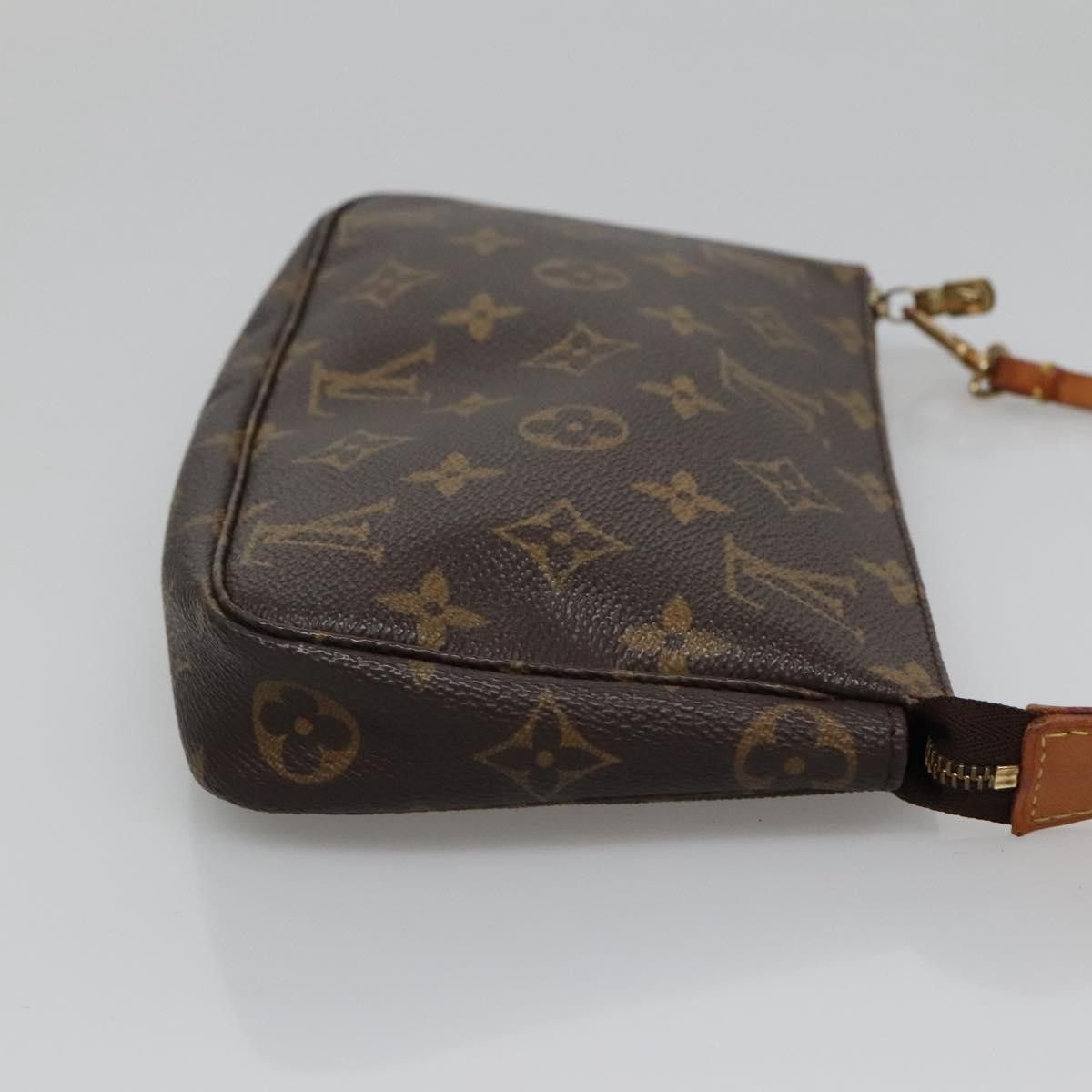 Louis Vuitton Pochette Accessoire Brown Canvas Clutch Bag (Pre-Owned) Size ONE SIZE - 3 Thumbnail