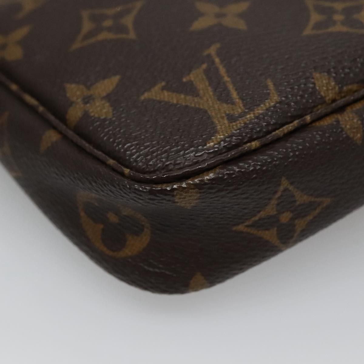 Louis Vuitton Pochette Accessoire Brown Canvas Clutch Bag (Pre-Owned) Size ONE SIZE - 5 Thumbnail
