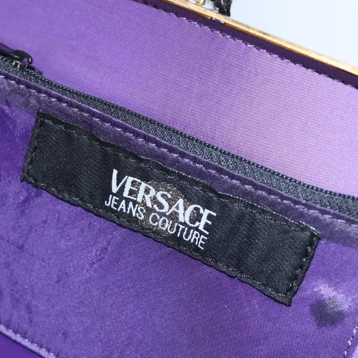 Versace Purple Silk Shoulder Bag (Pre-Owned) Size ONE SIZE - 13 Thumbnail