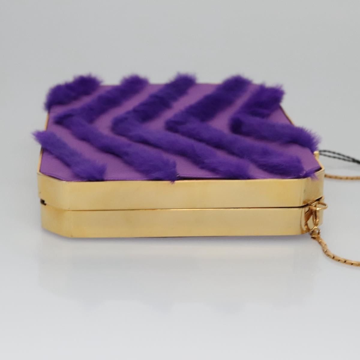 Versace Purple Silk Shoulder Bag (Pre-Owned) Size ONE SIZE - 3 Thumbnail