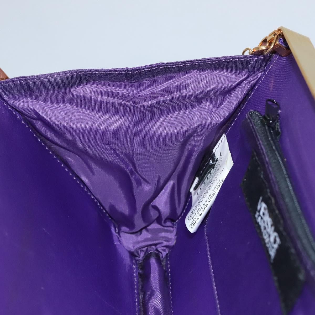 Versace Purple Silk Shoulder Bag (Pre-Owned) Size ONE SIZE - 20 Thumbnail