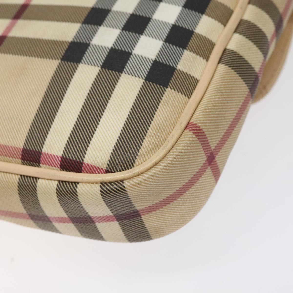 Burberry Nova Check Beige Canvas Shoulder Bag (Pre-Owned) Size ONE SIZE - 9 Thumbnail