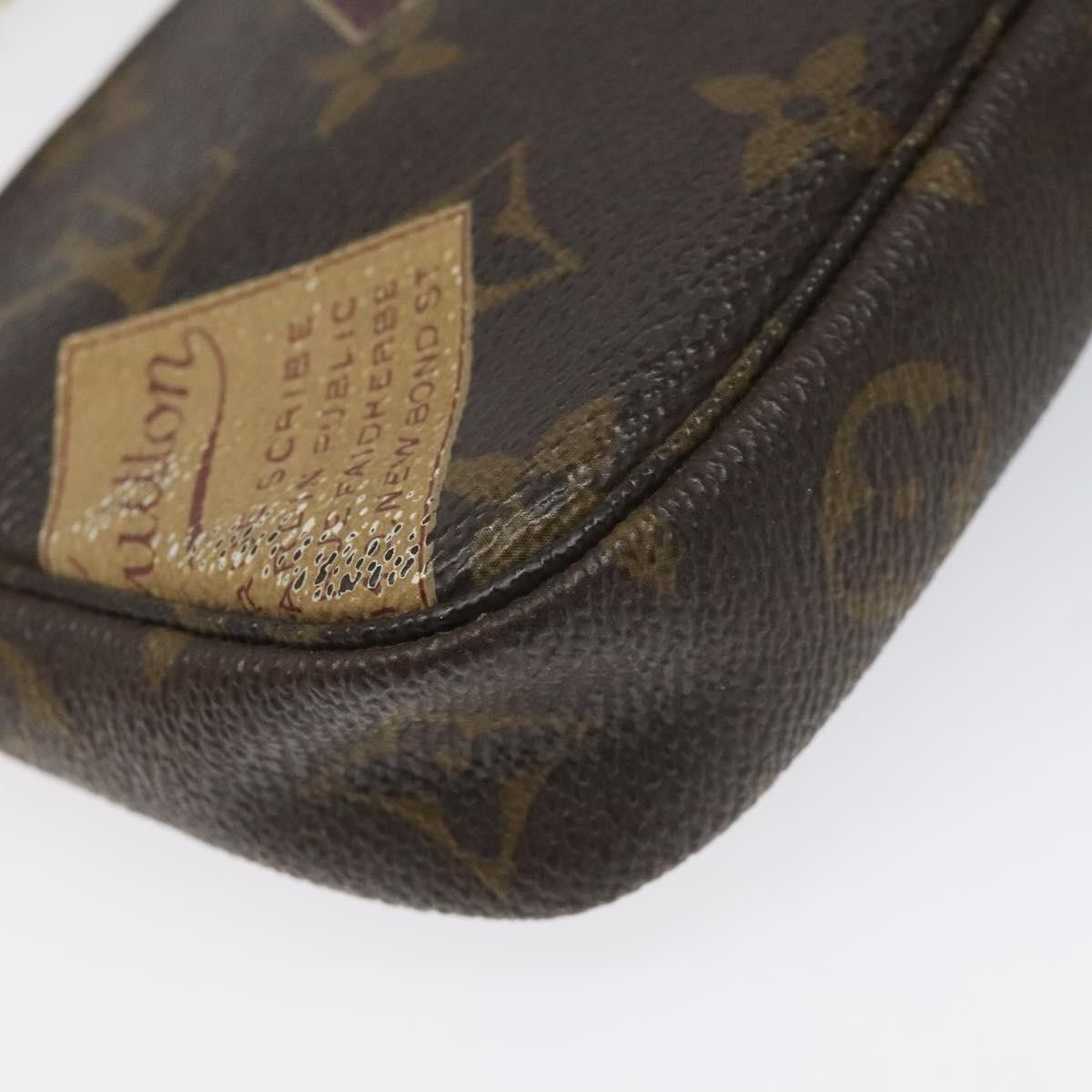 Louis Vuitton Mini Pochette Accessoires Brown Canvas Clutch Bag Size ONE SIZE - 8 Thumbnail