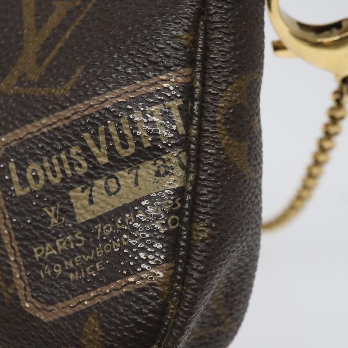Louis Vuitton Mini Pochette Accessoires Brown Canvas Clutch Bag Size ONE SIZE - 20 Thumbnail