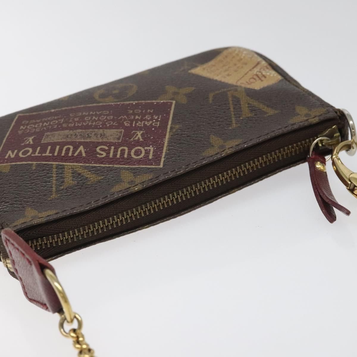 Louis Vuitton Mini Pochette Accessoires Brown Canvas Clutch Bag Size ONE SIZE - 18 Thumbnail