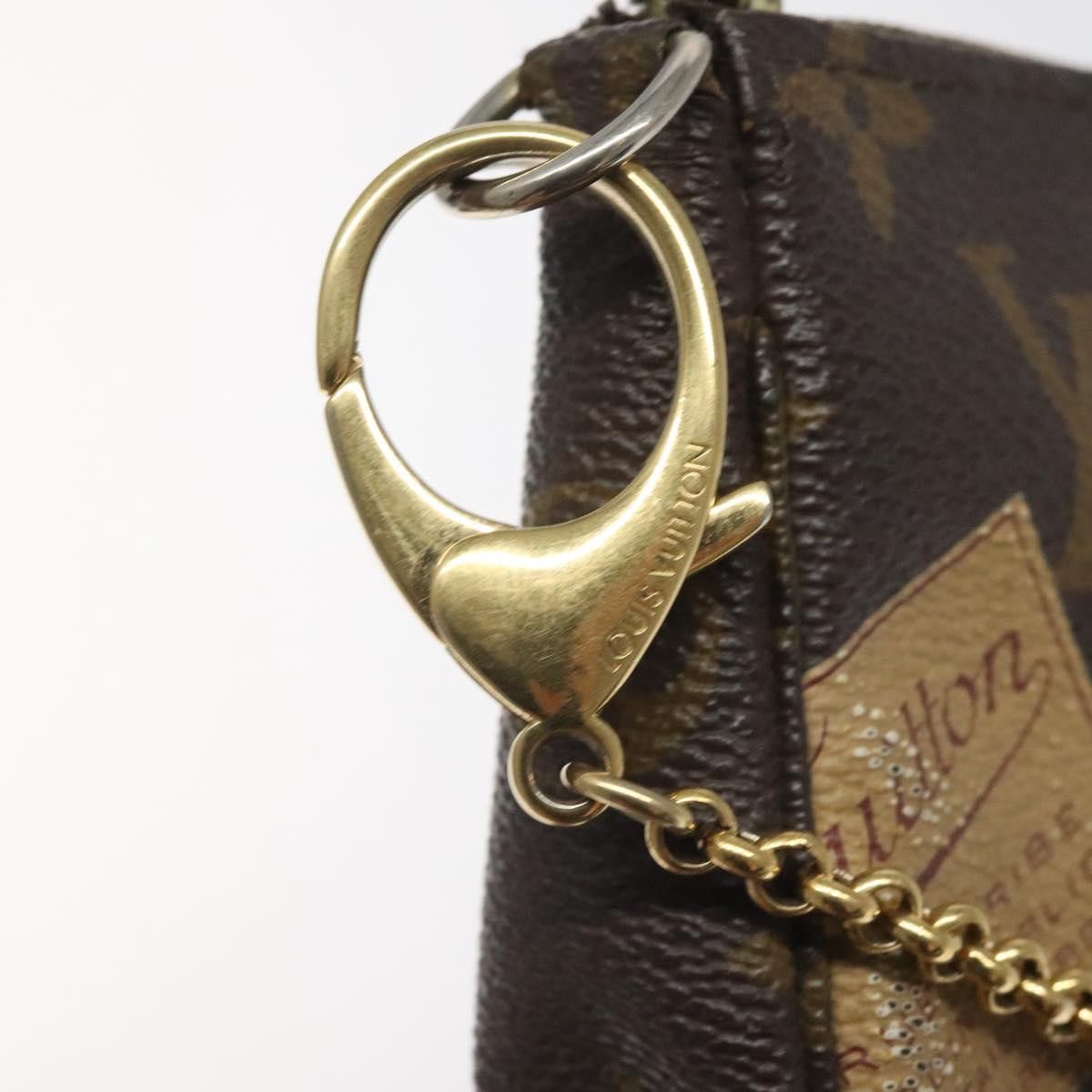 Louis Vuitton Mini Pochette Accessoires Brown Canvas Clutch Bag Size ONE SIZE - 11 Thumbnail