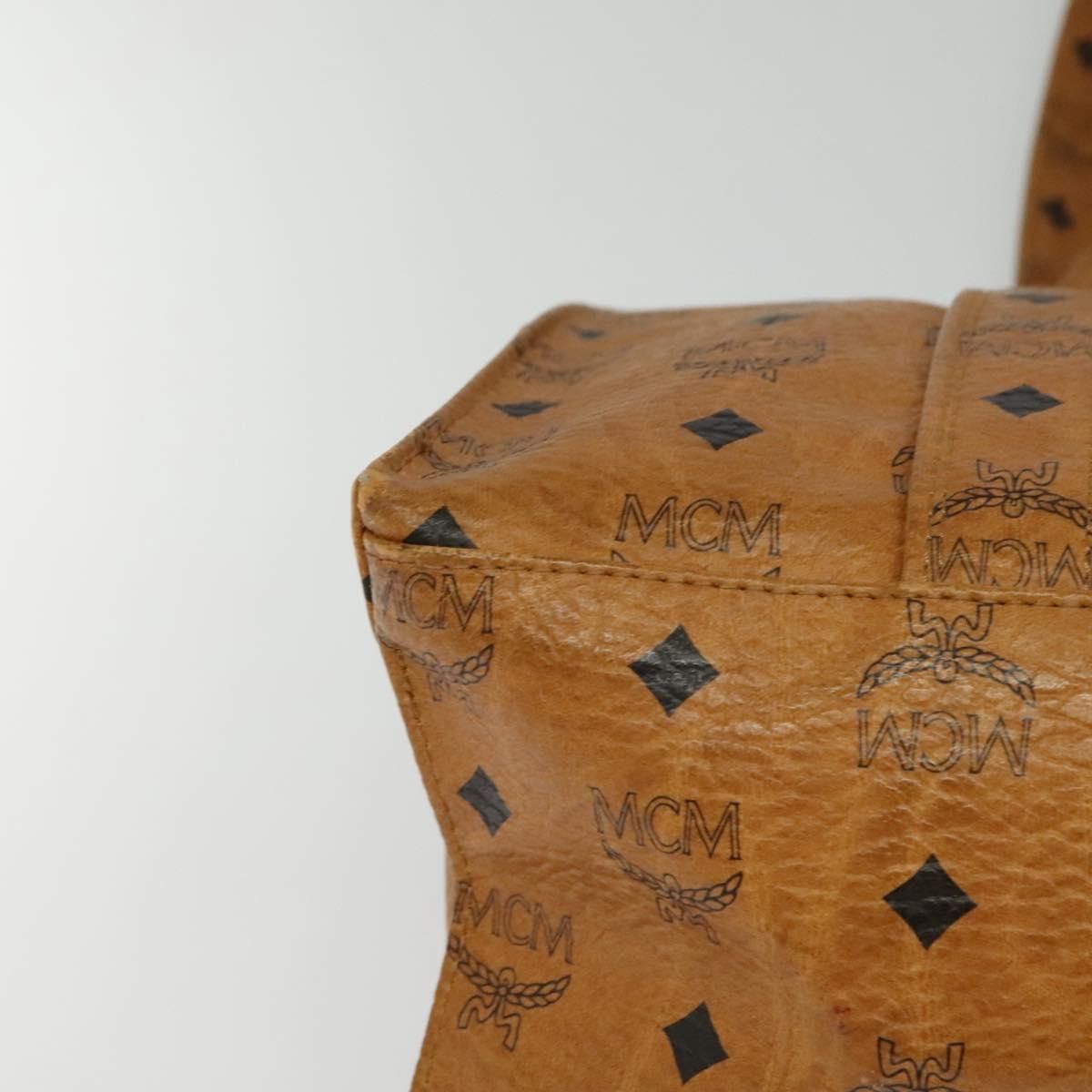 MCM Visetos Brown Leather Tote Bag (Pre-Owned) Size ONE SIZE - 7 Thumbnail