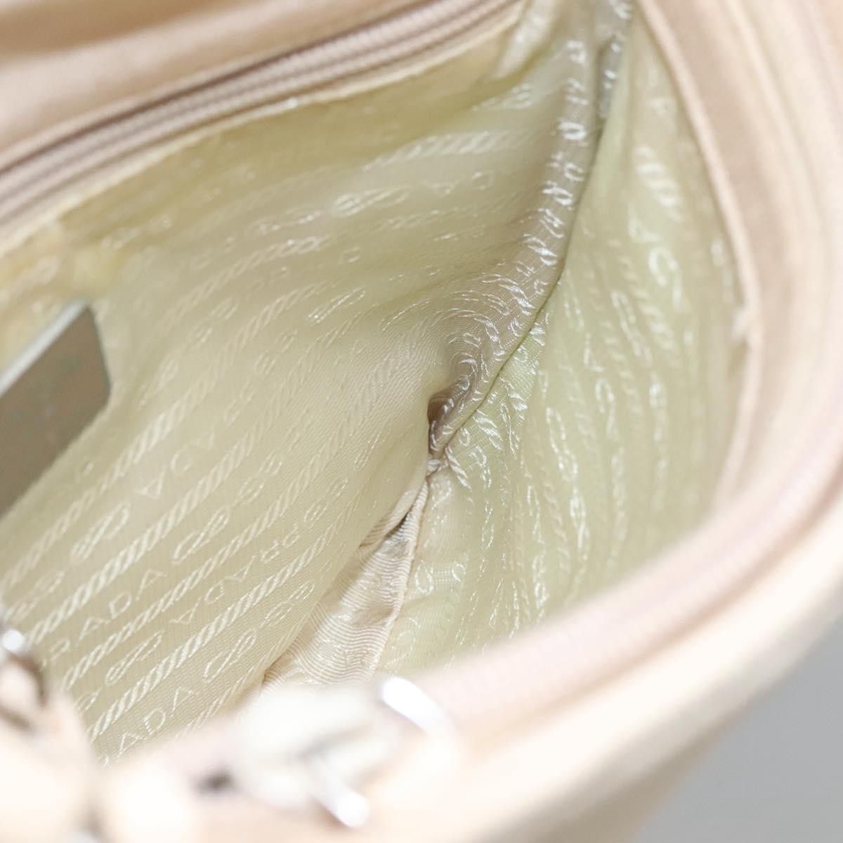 Prada Beige Canvas Shoulder Bag (Pre-Owned) Size ONE SIZE - 20 Thumbnail