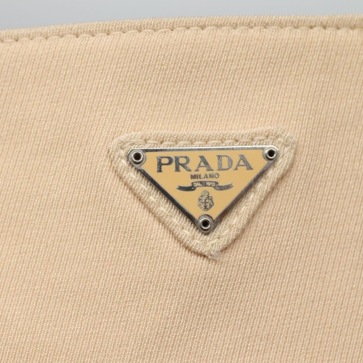 Prada Beige Canvas Shoulder Bag (Pre-Owned) Size ONE SIZE - 19 Thumbnail