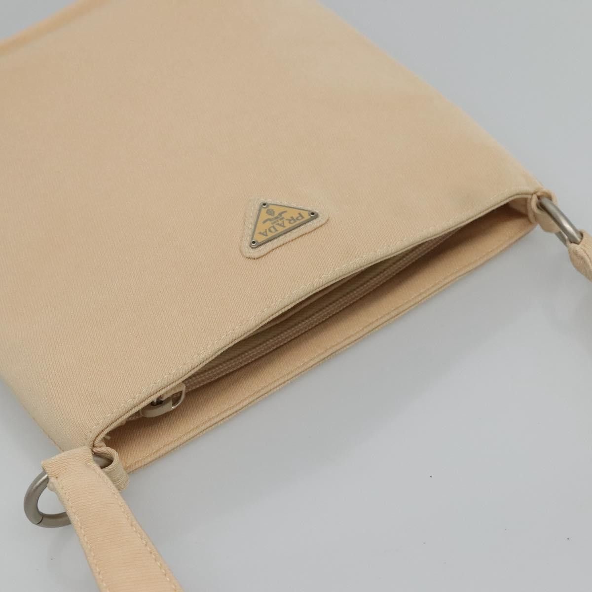 Prada Beige Canvas Shoulder Bag (Pre-Owned) Size ONE SIZE - 17 Thumbnail