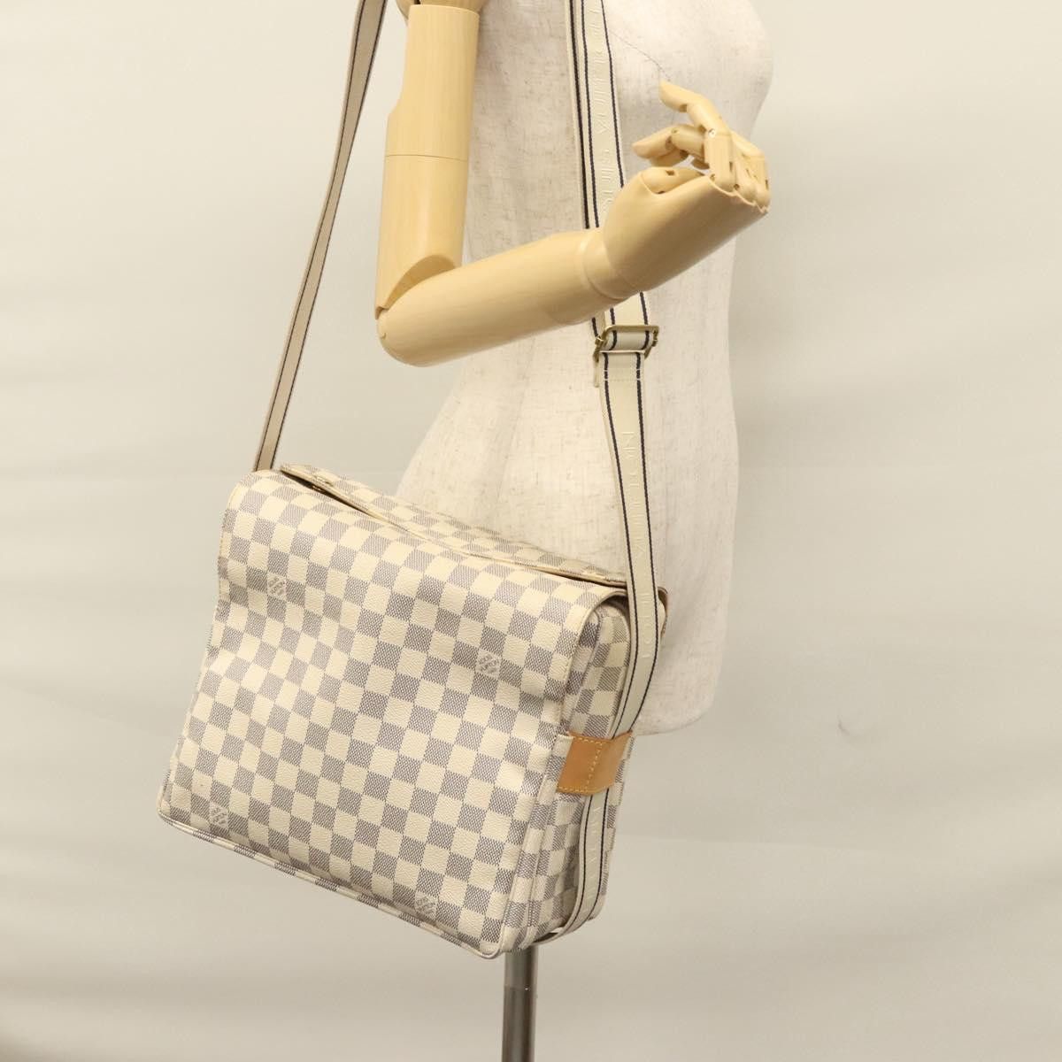 Louis Vuitton Naviglio White Canvas Shoulder Bag (Pre-Owned) Size ONE SIZE - 16 Thumbnail