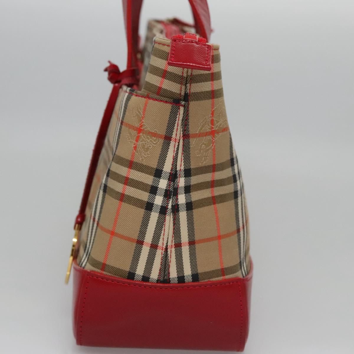 Burberry Nova Check Beige Canvas Handbag (Pre-Owned) Size ONE SIZE - 3 Thumbnail