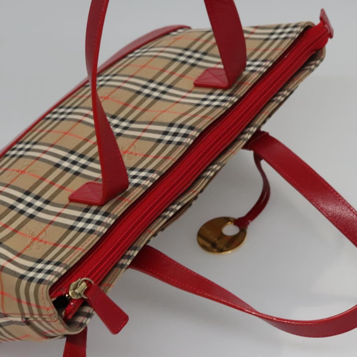 Burberry Nova Check Beige Canvas Handbag (Pre-Owned) Size ONE SIZE - 17 Thumbnail