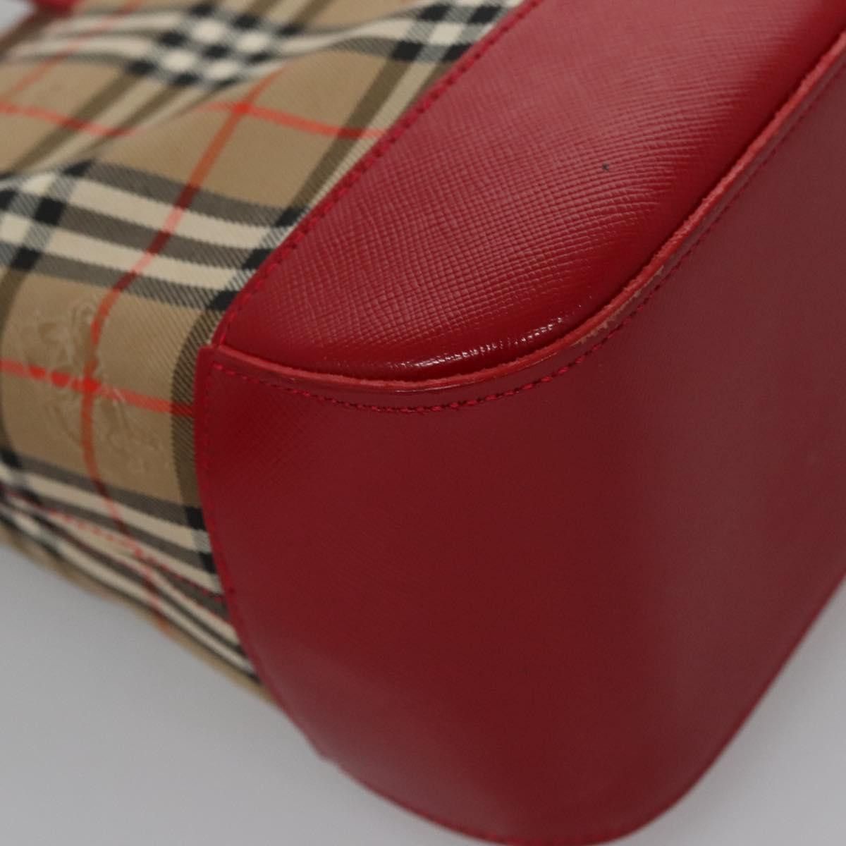 Burberry Nova Check Beige Canvas Handbag (Pre-Owned) Size ONE SIZE - 9 Thumbnail