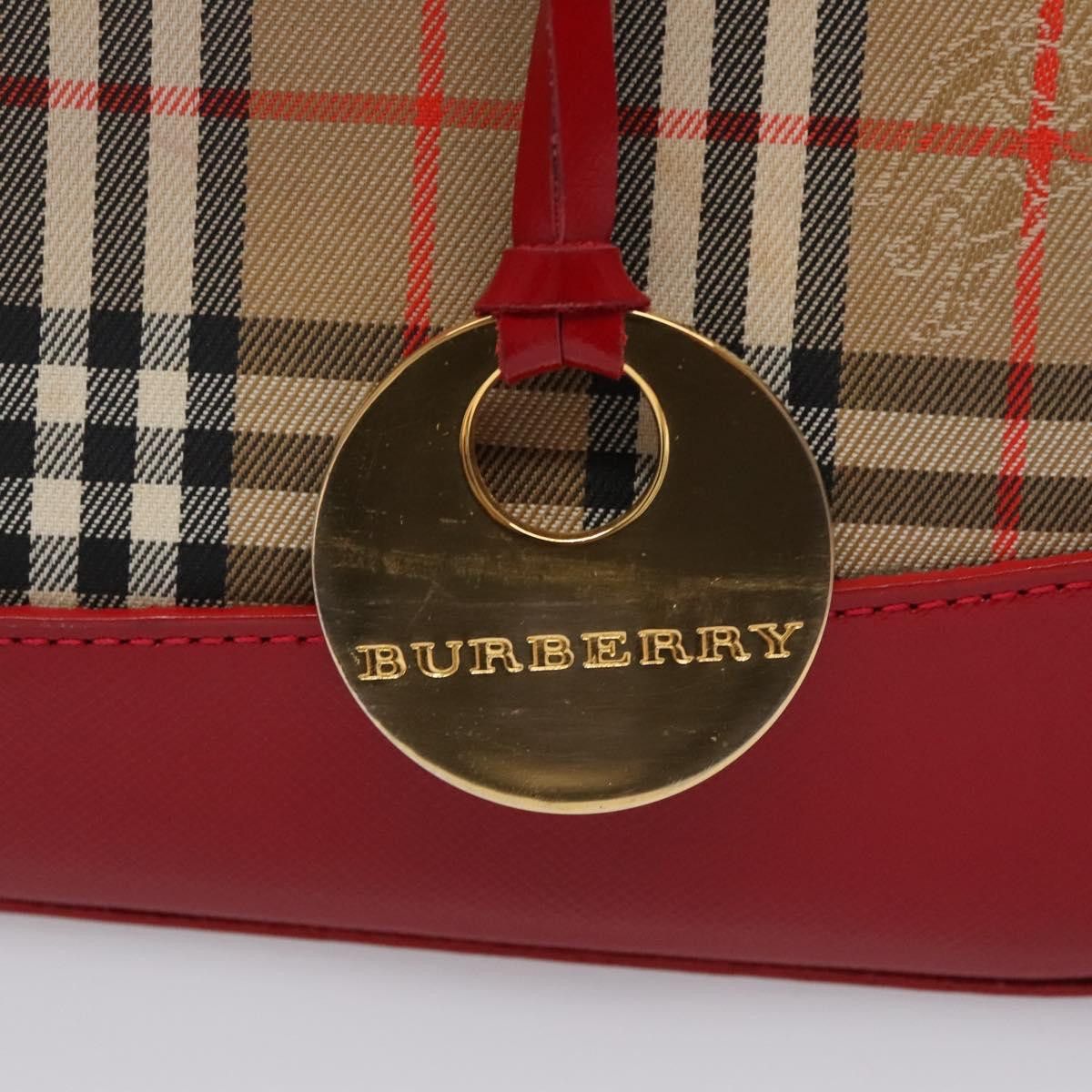 Burberry Nova Check Beige Canvas Handbag (Pre-Owned) Size ONE SIZE - 14 Thumbnail