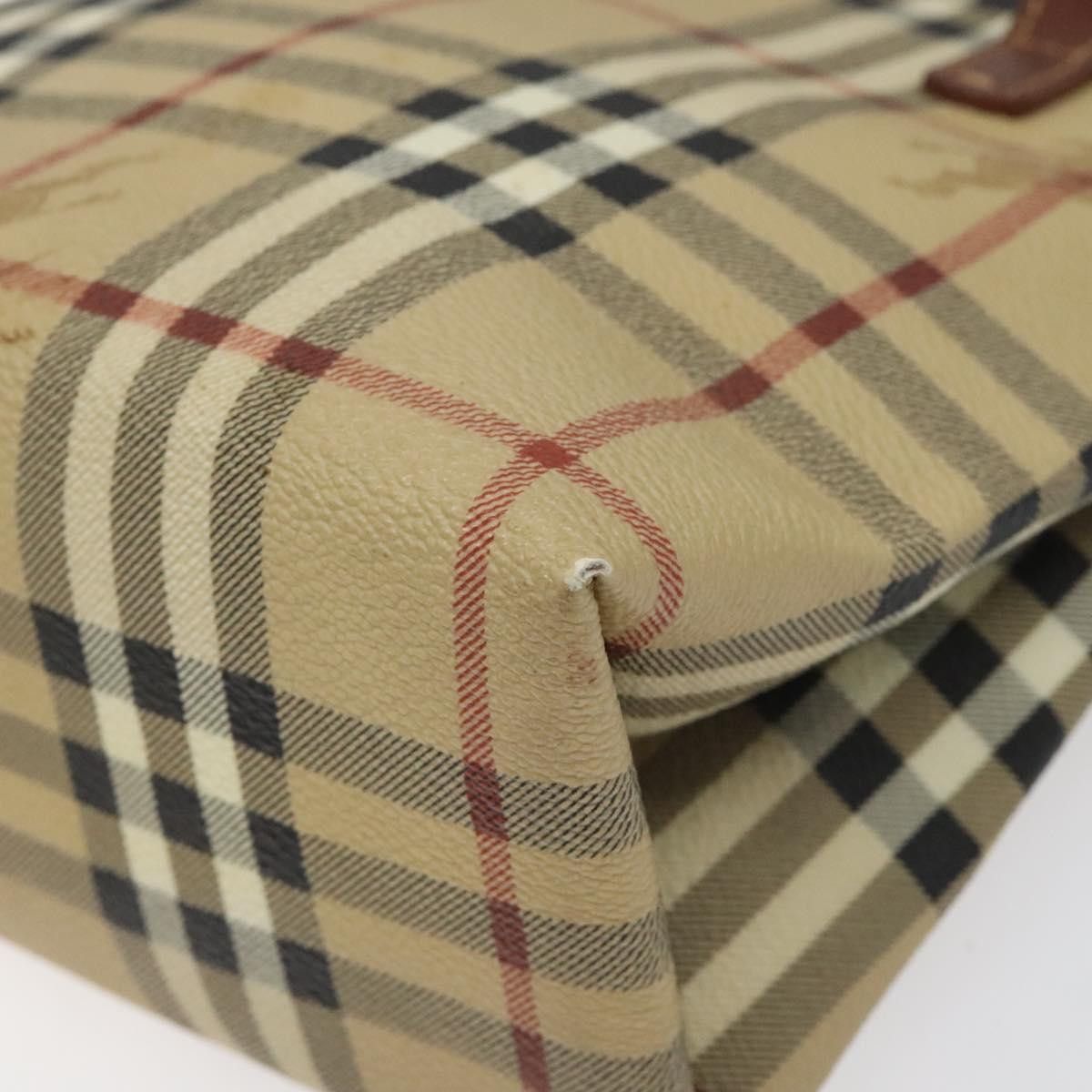 Burberry Haymarket Beige Canvas Handbag (Pre-Owned) Size ONE SIZE - 7 Thumbnail