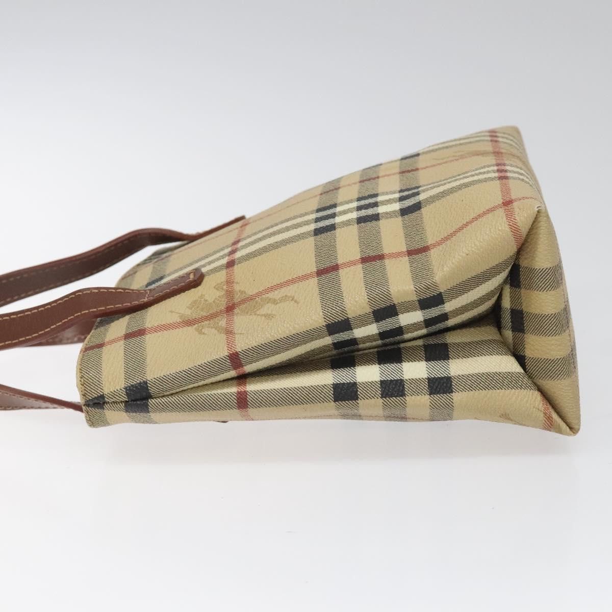 Burberry Haymarket Beige Canvas Handbag (Pre-Owned) Size ONE SIZE - 4 Thumbnail