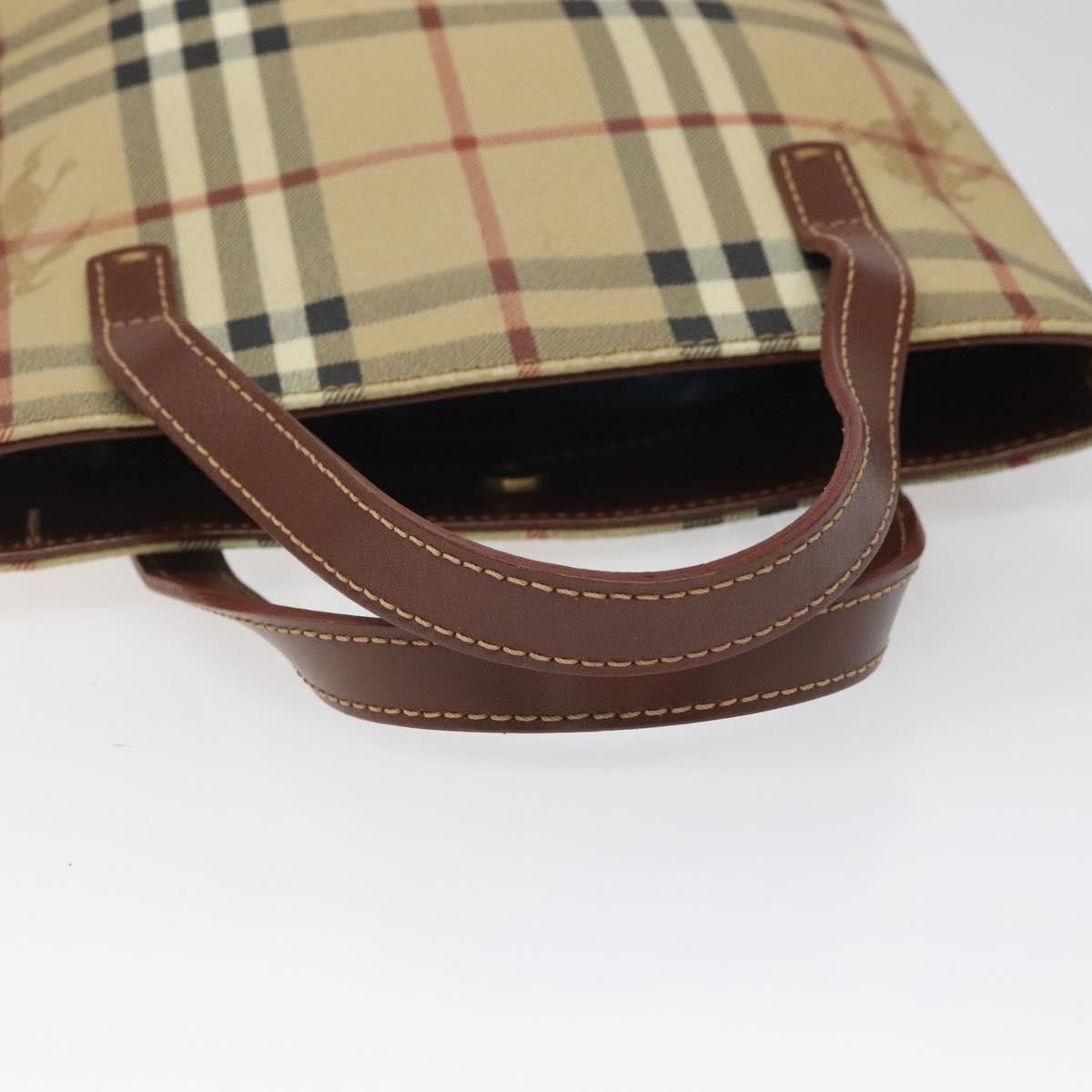 Burberry Haymarket Beige Canvas Handbag (Pre-Owned) Size ONE SIZE - 5 Thumbnail