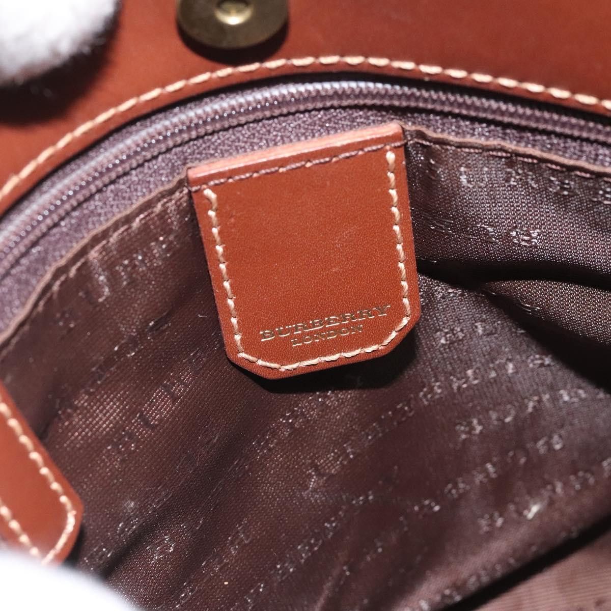 Burberry Haymarket Beige Canvas Handbag (Pre-Owned) Size ONE SIZE - 12 Thumbnail