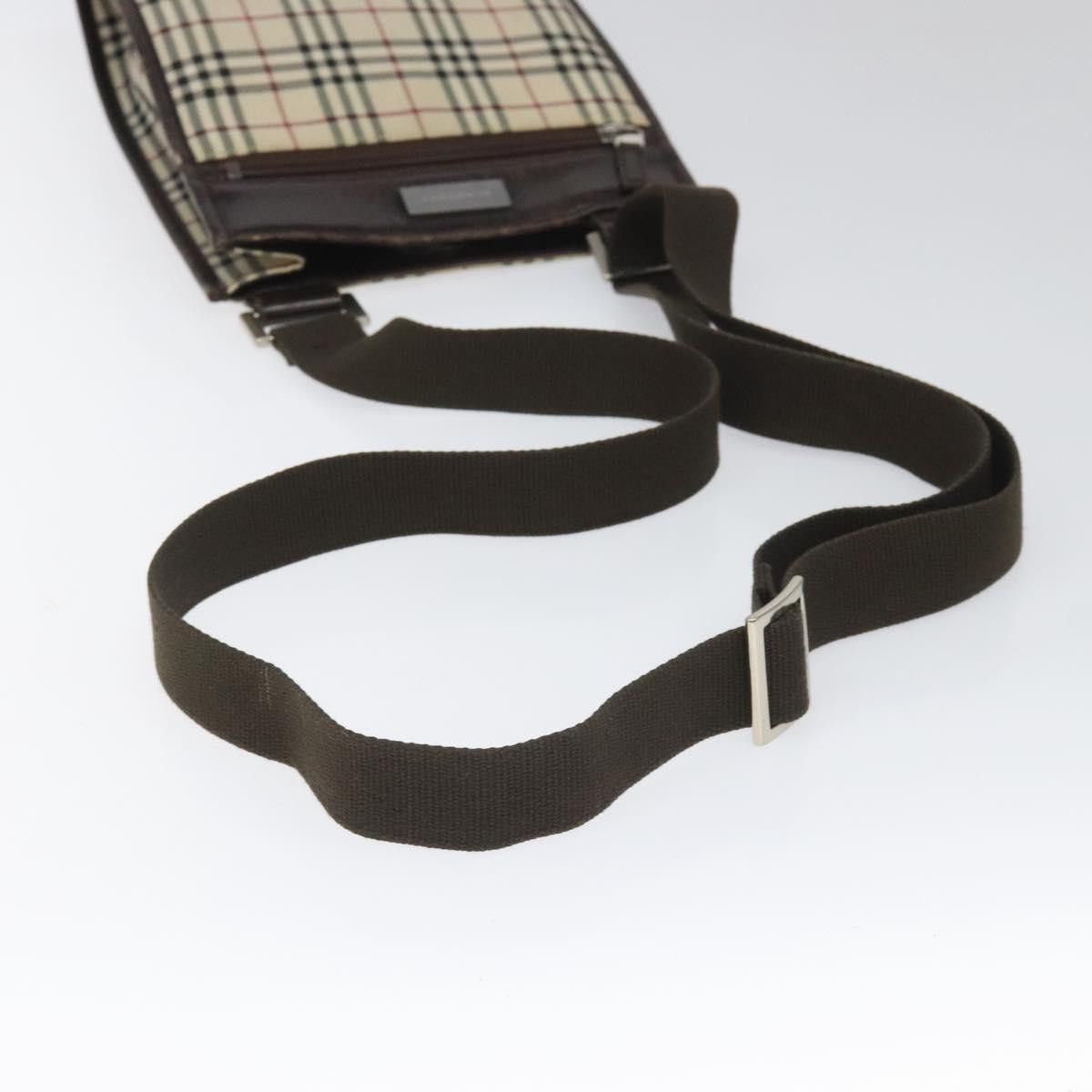 Burberry Nova Check Beige Canvas Shoulder Bag (Pre-Owned) Size ONE SIZE - 5 Thumbnail