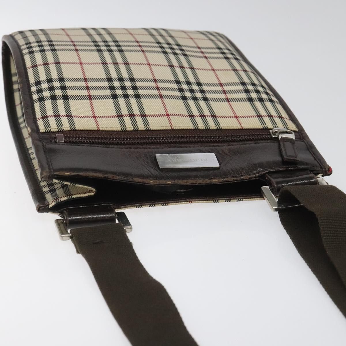 Burberry Nova Check Beige Canvas Shoulder Bag (Pre-Owned) Size ONE SIZE - 16 Thumbnail