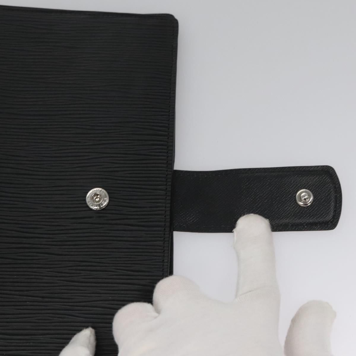 Louis Vuitton Agenda Cover Black Leather Wallet (Pre-Owned) Size ONE SIZE - 15 Thumbnail